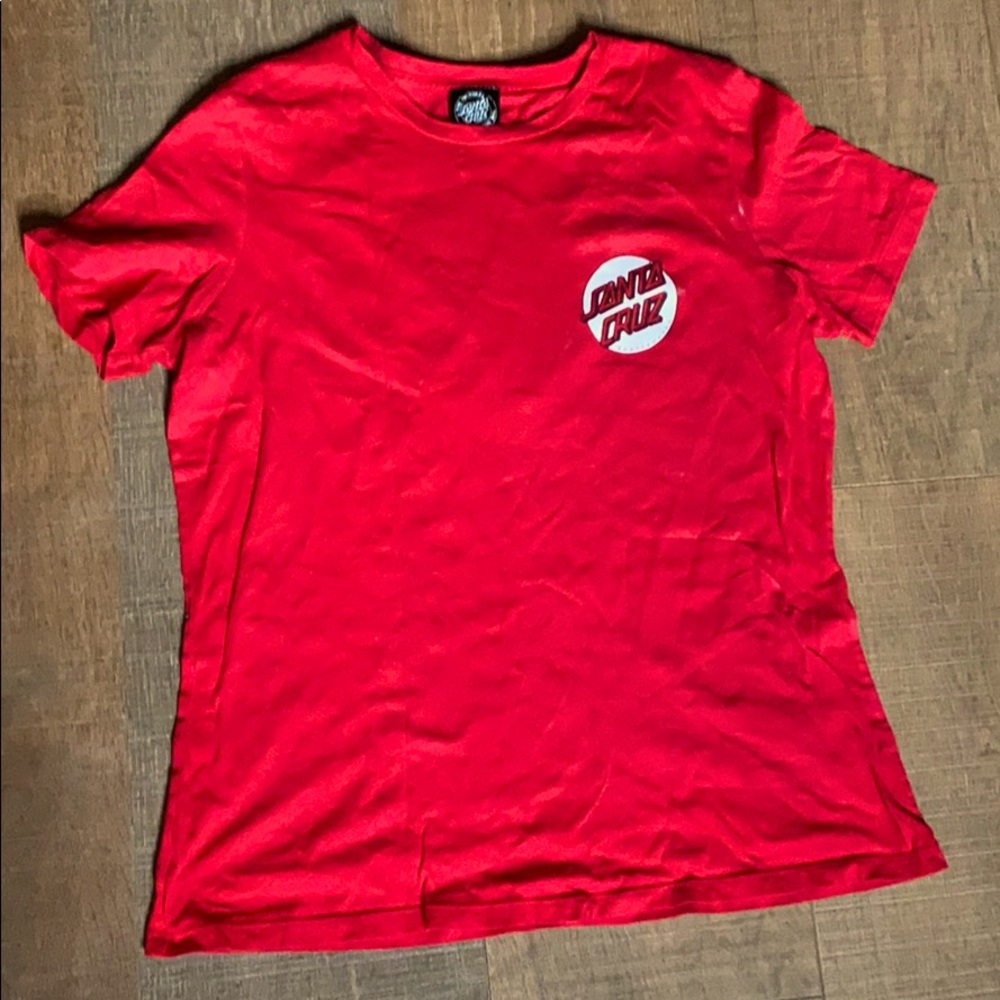 red santa cruz t shirt